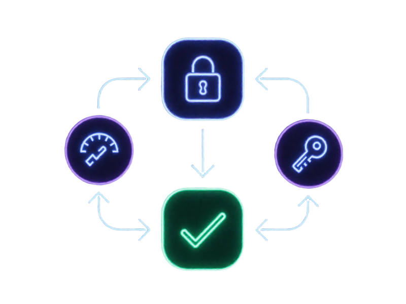 Flussdiagramm der Provably-Fair-Verifizierung: Server-Seed, Client-Seed und Nonce ergeben ein gepr&uuml;ftes Ergebnis